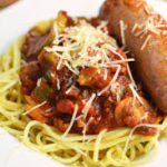 PASTA WITH ONE SAUSAGE